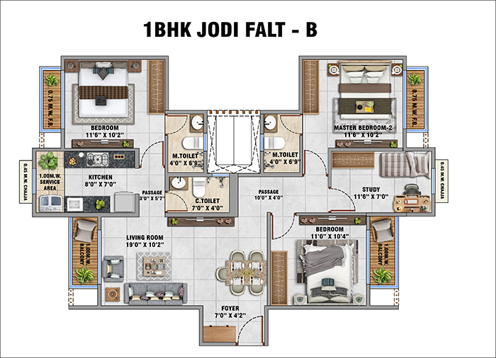 Embassy Park Panvel - 3 BHK Home